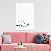 Gebäude Spiele Zeichnete 7 mit B und A Monogram C Leinwanddruck (Insitu (Wohnzimmer))