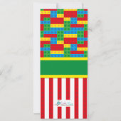 Gebäude Steine Geburtstagsfeier Einladung (Rückseite)