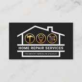 Gebäude Structure Handyman Tools Visitenkarte (Vorderseite)