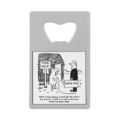 Gebäude Surveyor Cartoon Joke. Geldbeutel Flaschenöffner (Vorderseite)