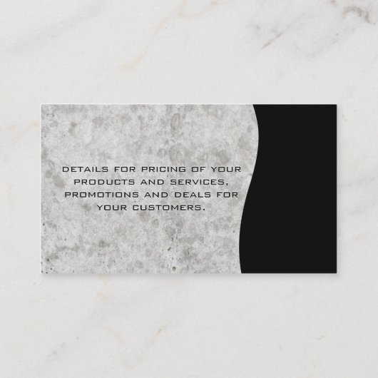 Gebäude-Symbol für Sky Scraper / Börsengang Visitenkarte (Rückseite)