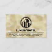 Gebäude-Symbol | Goldfolie Visitenkarte (Vorderseite)