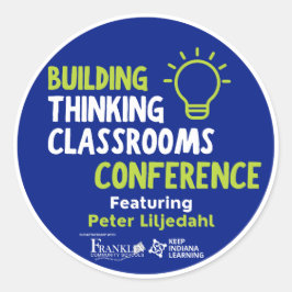 Gebäude Thinking Classrooms Round Sticker #BTCC23