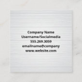 Gebäude-Tools auf Holztisch Quadratische Visitenkarte (Rückseite)