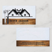 Gebäude Tools | Eigenschaftensymbol | Holz Visitenkarte (Vorne/Hinten)