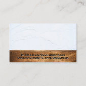 Gebäude Tools | Eigenschaftensymbol | Holz Visitenkarte (Rückseite)