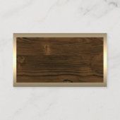 Gebäude Tools | Holz | Goldgrenze Visitenkarte (Rückseite)