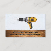 Gebäude Tools | Toolbox | Holz Visitenkarte (Rückseite)