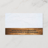 Gebäude Tools | Zuhause-Symbol | Holz Visitenkarte (Rückseite)