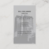 Gebäude-u. Bau-Geschäfts-Karte Visitenkarte (Rückseite)