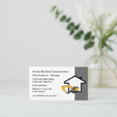 Gebäude- und Baudienstleistungen Visitenkarte (Stehend Vorderseite)