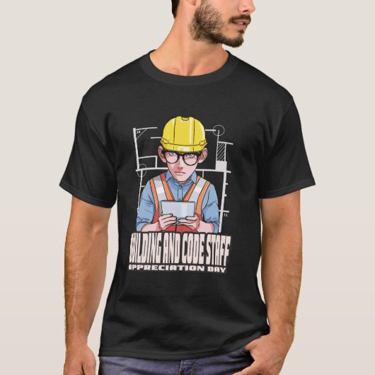 Gebäude- und Code-Mitarbeiter-Schätzungstag Septem T-Shirt (Vorderseite)