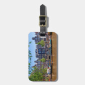 Gebäude und Kanal in Amsterdam, Niederlande Gepäckanhänger (Vorderseite vertikal)