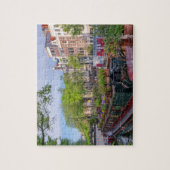 Gebäude und Kanal in Amsterdam, Niederlande Puzzle (Vertikal)