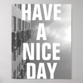 Gebäude- und Sky-Mural Poster (Vorne)