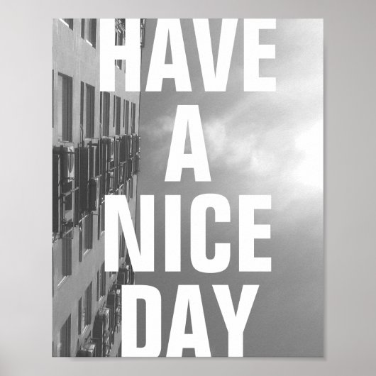 Gebäude- und Sky-Mural Poster (Vorne)