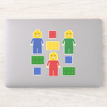 Gebäude- und Spielzeugziegeln in Primärfarben