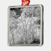 Gebäude und Wanderwege in Las 2, Infra rot Silbernes Ornament (Links)