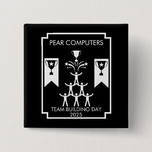 Gebäude-Veranstaltung des Unternehmensteams Button (Vorderseite)
