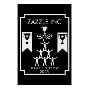 Gebäude-Veranstaltung des Unternehmensteams Poster