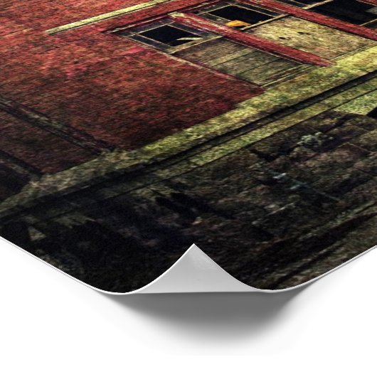 Gebäude verlassen poster (Ecke)