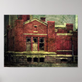 Gebäude verlassen poster (Vorne)