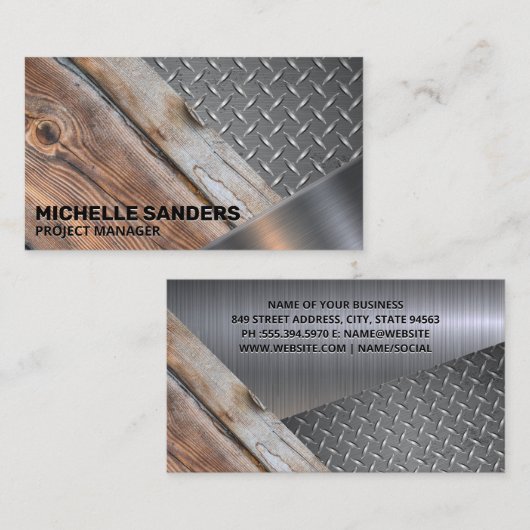 Gebäude Visitenkarte (Vorne/Hinten)