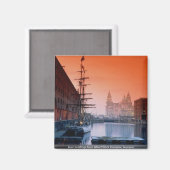 Gebäude von Albert Dock Complex, Liverpoo Magnet (Vorderseite/Rückseite)