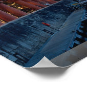 Gebäude von Albert Dock Complex, Liverpoo Poster (Ecke)