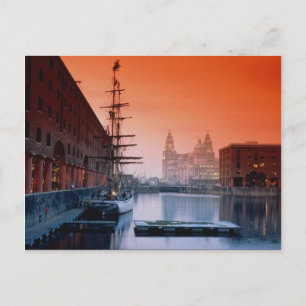 Gebäude von Albert Dock Complex, Liverpoo Postkarte