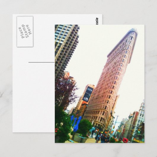 Gebäude von Flatiron Postkarte (Vorne/Hinten)