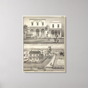 Gebäude-Waldland, Yolo Leinwanddruck