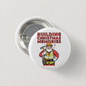 Gebäude Weihnachtsfamilien Matching 2025 Button (Vorne & Hinten)