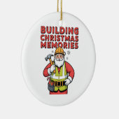 Gebäude Weihnachtsfamilien Matching 2025 Keramik Ornament (Rechts)