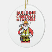 Gebäude Weihnachtsfamilien Matching 2025 Keramik Ornament (Links)