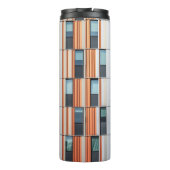 Gebäude weiß und orange thermosbecher (Rückseite)