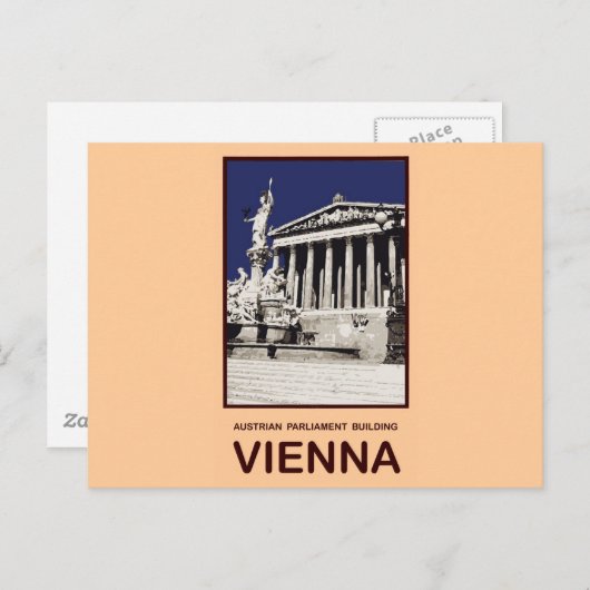 Gebäude Wien Postkarte (Vorne/Hinten)