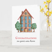 Gebäude Wohnungsbau Karte (Gelbe Blume)