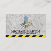 Gebäude Wolkenkratzer | Baustelle Visitenkarte (Vorderseite)