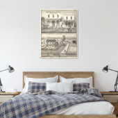 Gebäude Woodland, Yolo Leinwanddruck (Insitu (Schlafzimmer))