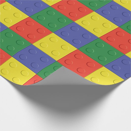 Gebäude-Ziegelstein-und Block-Geschenk-Verpackung Geschenkpapier (Ecke)