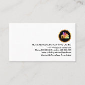 Gebäude Zuhause Frame Pinselstrich Visitenkarte (Rückseite)