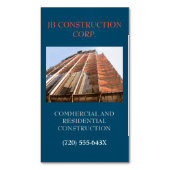 Gebäude zum Umbauen von Entwicklerarchitekturen Magnetische Visitenkarte (Vorderseite Vertikal)