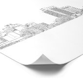 Gebäude zur Kapstadtarchitektur Sketch Poster (Ecke)