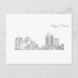 Gebäude zur Kapstadtarchitektur Sketch Postkarte