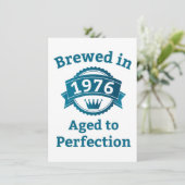 Gebaut 1976 Alter bis Perfektion Karte (Stehend Vorderseite)