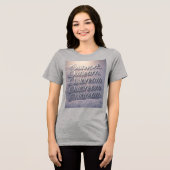 "Gebaut anders: Outwork. Outlearn. Träumen Sie nic Tri-Blend Shirt (Vorderseite voll)