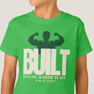 Gebaut - Dankbarkeit Bete Jesus Grüne Grafik T-Shirt