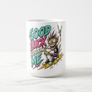 Gebaut für Absurdität – Weird Funny Monster Cartoo Kaffeetasse