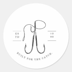 Gebaut für den Fang Runder Aufkleber